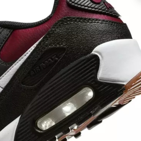 Nike Kids Air Max 90 Black and Red Sneakers - Picture 5 of 7